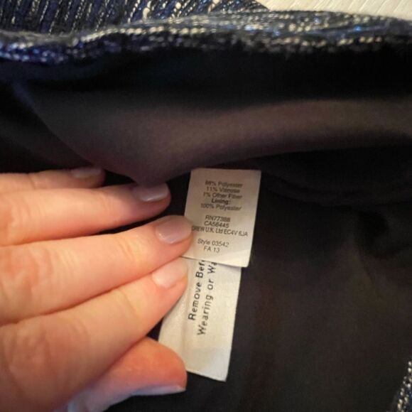 Madewell Courtyard Skirt Blue Tweed 8 - Picture 14 of 16